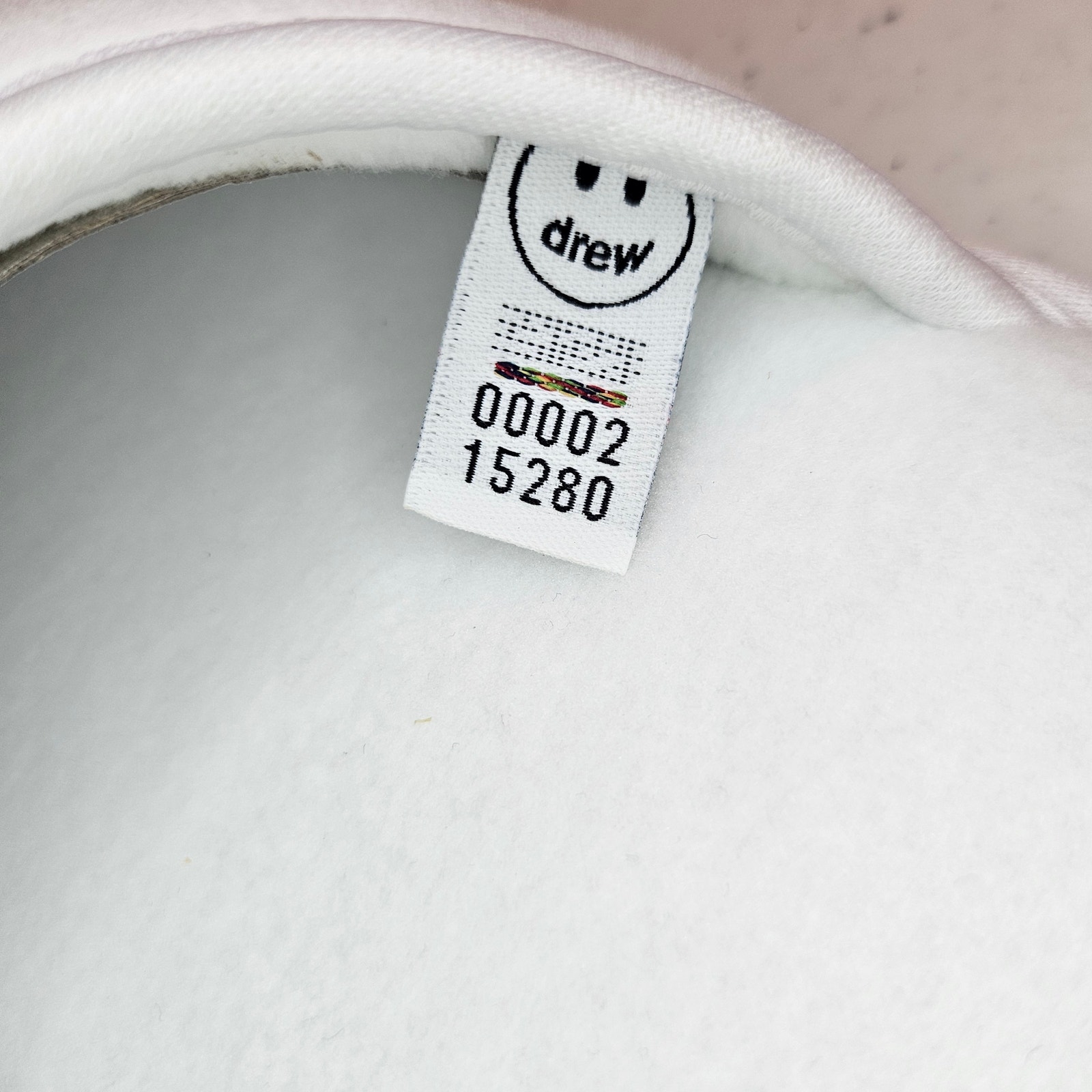 Drew House Mascot Slippers Mens S M White Justin Bieber Smiley Face Slip On Nwt — image 4 of 8